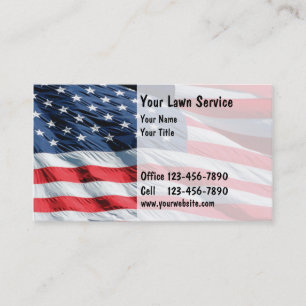 Cartões de visitas do gramado