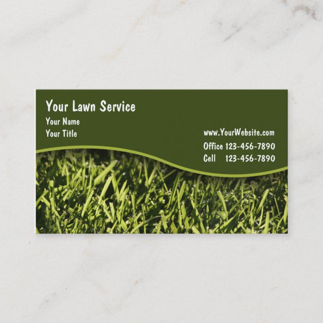 Cartões de visitas do gramado (Frente)