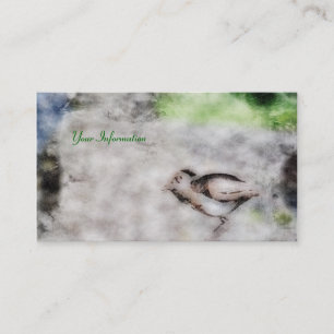 Cartões de visitas do Grunge do pássaro do metal