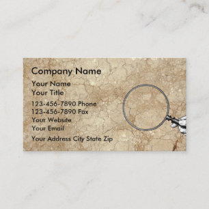 Cartões de visitas do Inspetor de Construção