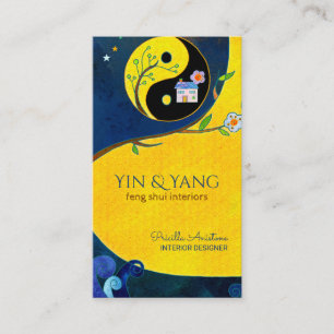 Cartões de visitas do interior Yin & Yang Feng Shu