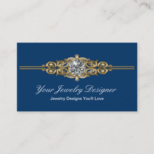 Cartões de visitas do joalheiro (Frente)