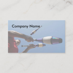 Cartões de visitas do Juggler