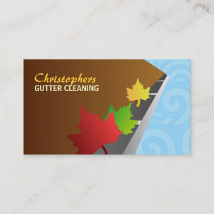 Cartões de visitas do líquido de limpeza da calha