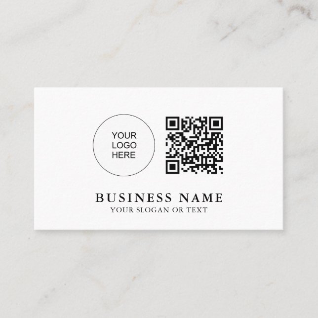 Cartões de visitas do logotipo da empresa de códig (Frente)