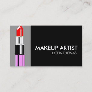 Cartões de visitas do maquilhador