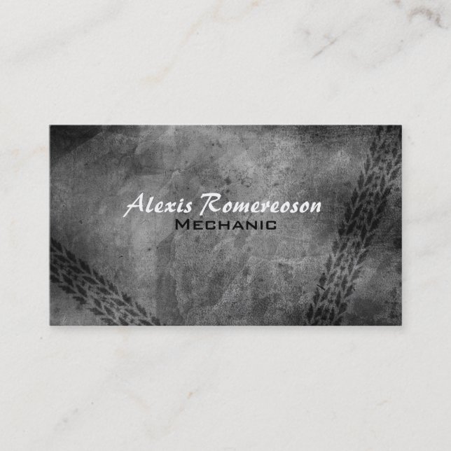 Cartões de visitas do mecânico (Frente)