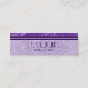Cartões de visitas do micro de Roxo Moderno CEO