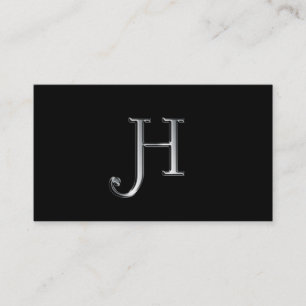 Cartões de visitas do monograma H