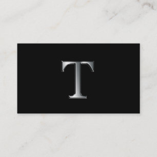 Cartões de visitas do monograma T