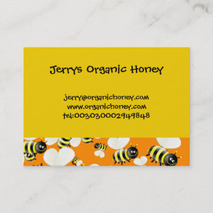 Cartões de visitas do papel de parede da abelha