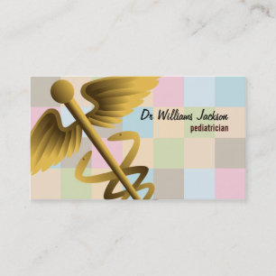 Cartões de visitas do pediatra