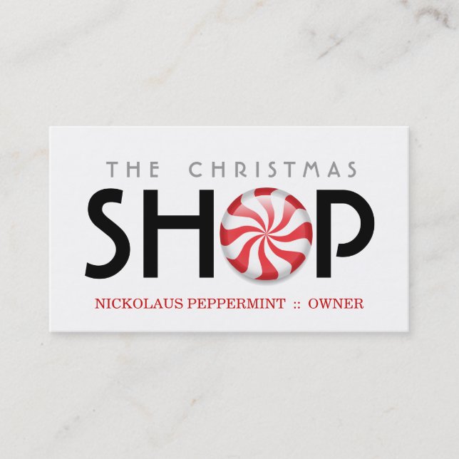 Cartões de visitas do Peppermint (Frente)