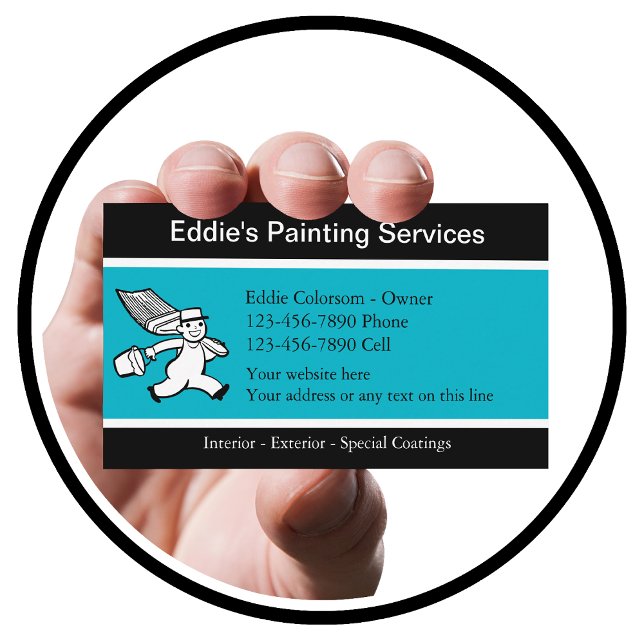 Cartões de visitas do pintor (painter)