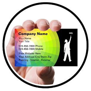 Cartões de visitas do pintor