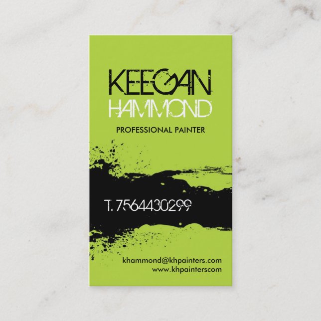 Cartões de visitas do pintor (Frente)