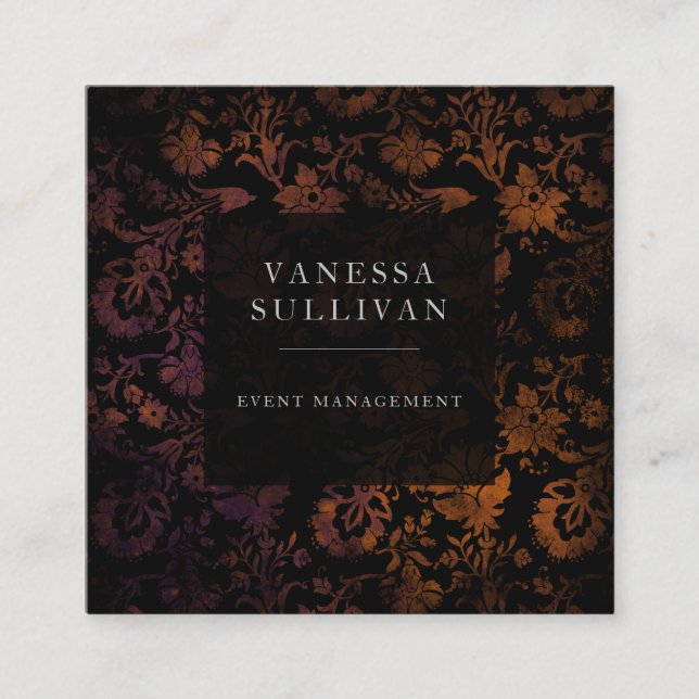 Cartões de visitas do Planejador de Eventos com Mo (Frente)