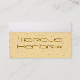 Cartões de visitas do profissional da cerveja