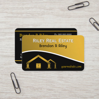 Cartões de visitas do Real Estate Agent