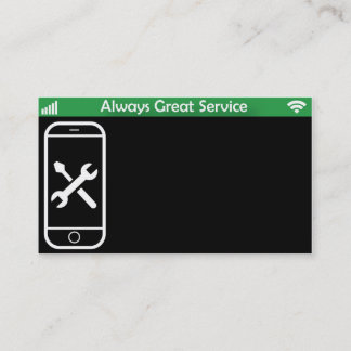 Cartões de visitas do reparo do telefone