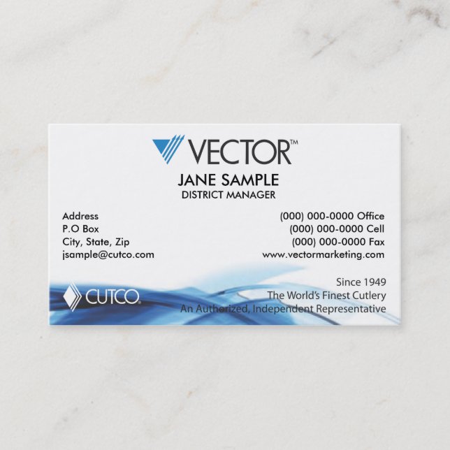 Cartões de visitas do representante & do gerente (Frente)