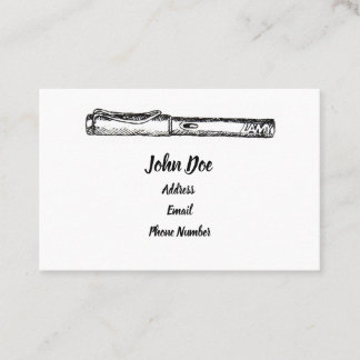 Cartões de visitas do safari de Lamy