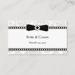 Cartões de visitas do Site de Casamento