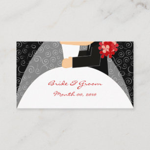 Cartões de visitas do Site de Casamento