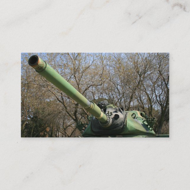 Cartões de visitas do tanque de exército (Frente)