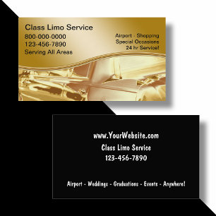 Cartões de visitas do táxi