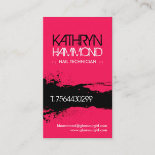 Cartões de visitas do técnico do prego