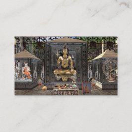 Cartões de visitas do templo Hindu do senhor