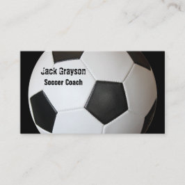 Cartões de visitas do treinador do futebol