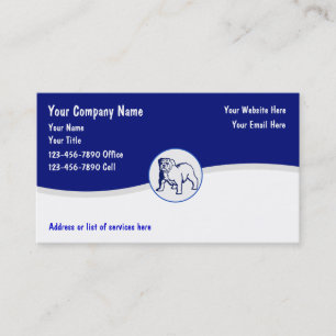 Cartões de visitas do treinamento do cão