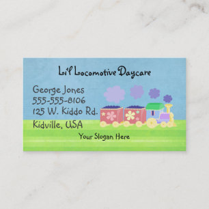Cartões de visitas do trem do bebê