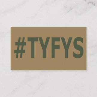 Cartões de visitas do #TYFYS