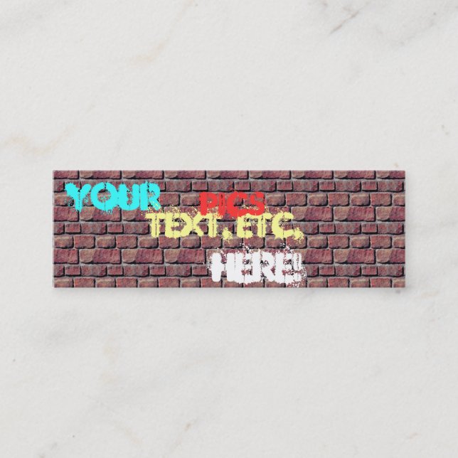 Cartões de visitas dos grafites (Frente)