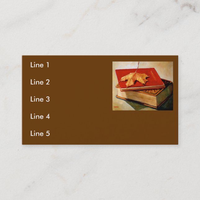 CARTÕES DE VISITAS DOS LIVROS (Frente)