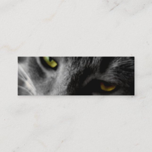 Cartões de visitas dos olhos de gato (Frente)