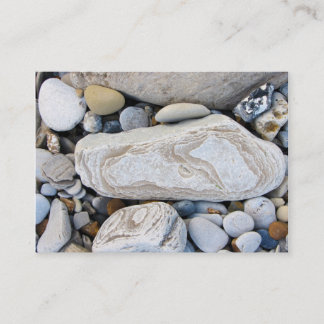 Cartões de visitas dos seixos