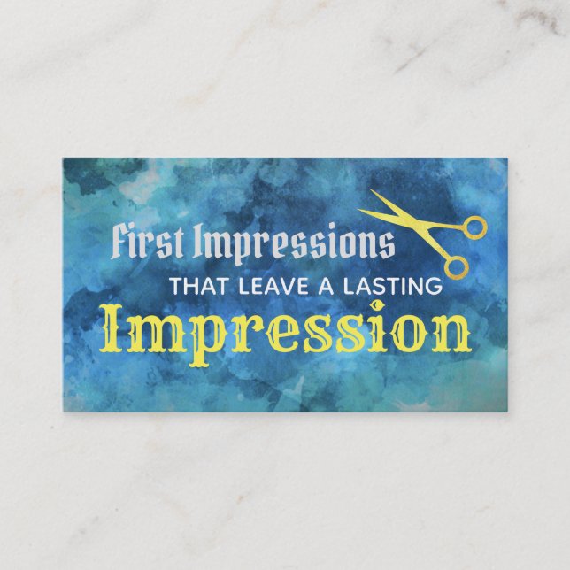 Cartões de visitas dos slogan do barbeiro (Frente)