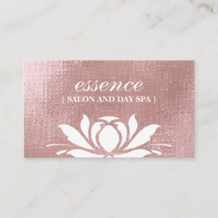 Cartões de visitas Dourados cor-de-rosa Luxe da