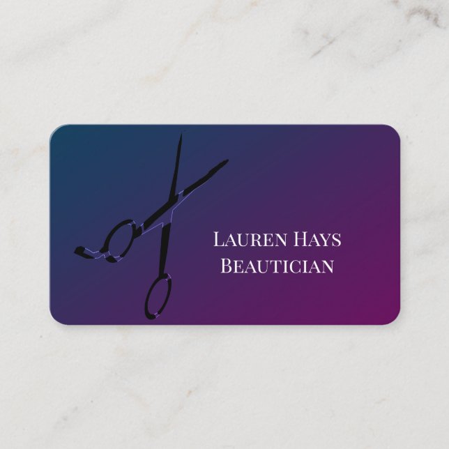 Cartões de visitas Dourados de Cabelo de Salão Pre (Frente)