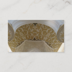 Cartões de visitas Dourados de Motif com café