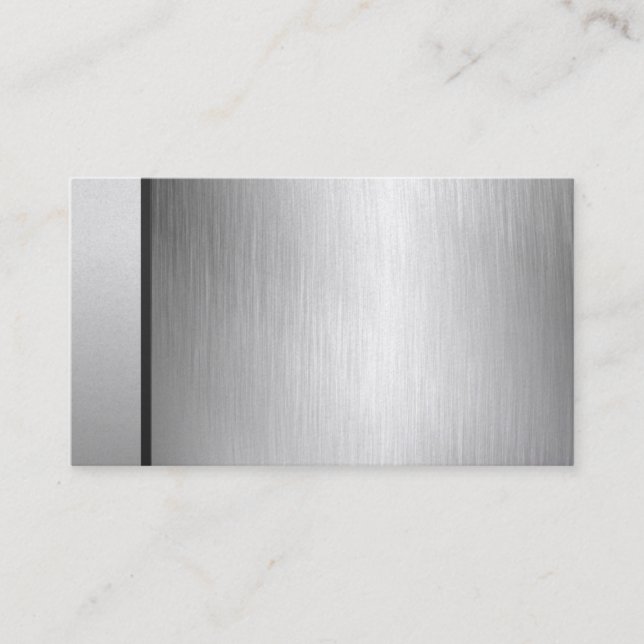 Cartões de visitas Dourados escovados profissional (Frente)