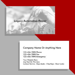 Cartões de visitas editáveis Legal e mecânicos par