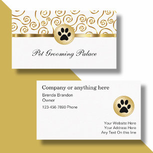 Cartões de visitas elegantes da preparação do