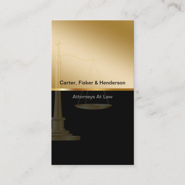 Cartões de visitas elegantes do advogado (Frente)