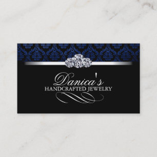 Cartões de visitas elegantes do damasco