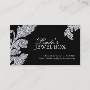 Cartões de visitas elegantes do desenhista da jóia